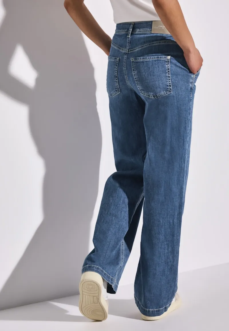 Street One Jeans*Wide Leg Jeans soft medium washed