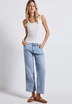 Street One Jeans*Wide Leg Jeans ultra bleach wash