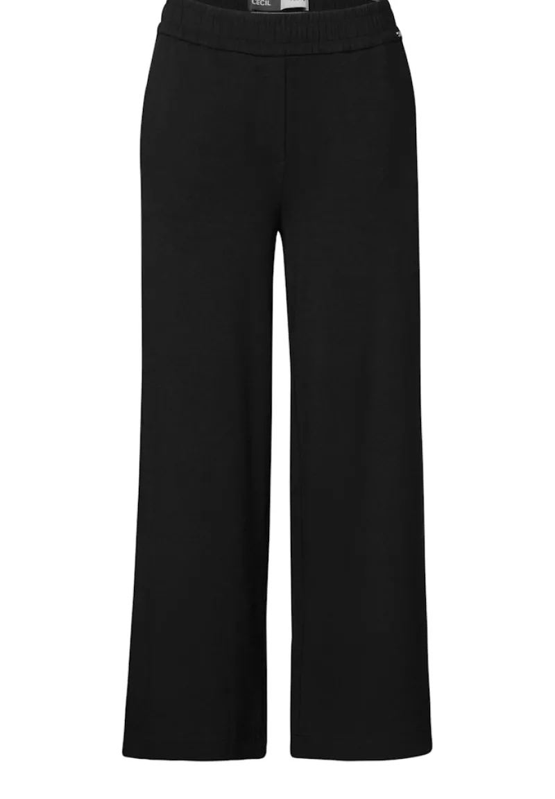 Cecil Shorts*Wide Leg Jersey-Hose Black