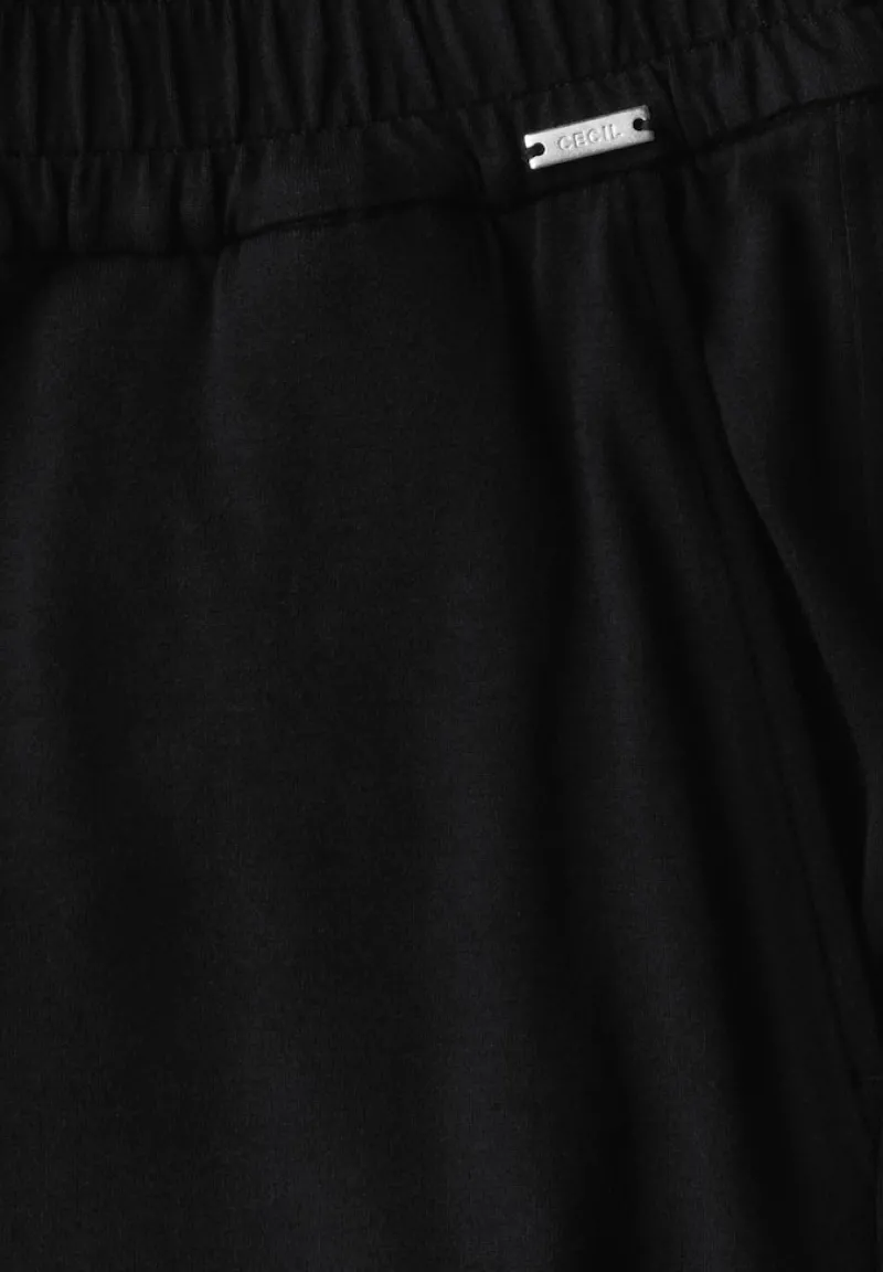 Cecil Shorts*Wide Leg Jersey-Hose Black