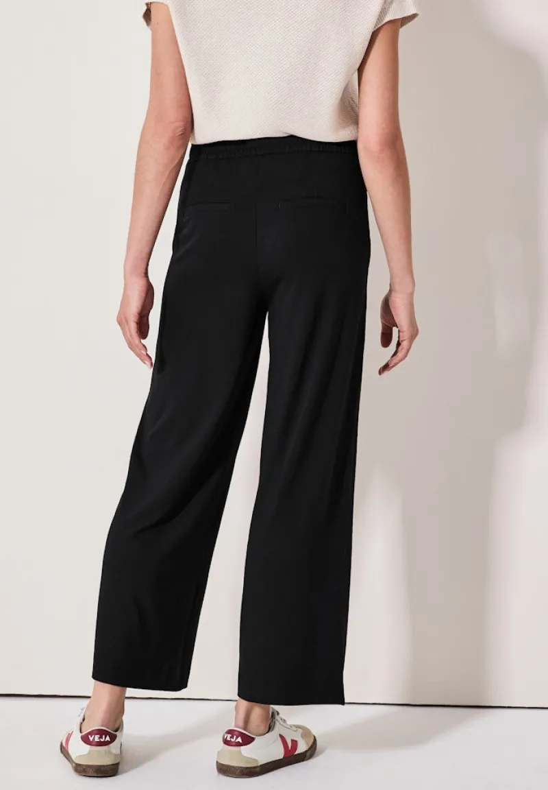 Cecil Shorts*Wide Leg Jersey-Hose Black