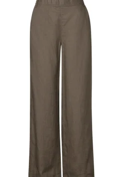 Street One Hosen*Wide Leg Leinenhose acron brown