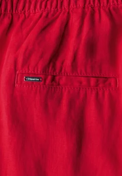 Street One Hosen*Wide Leg Leinenhose glory red