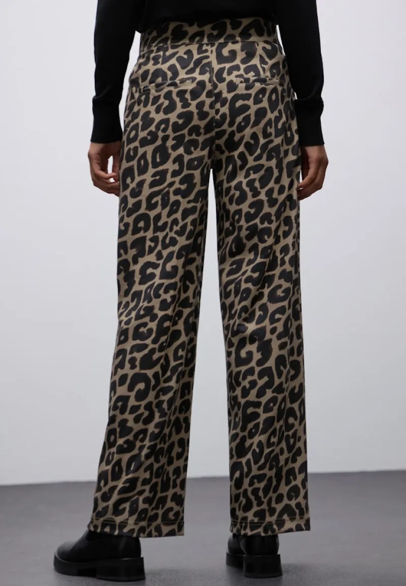 Street One Hosen*Wide Leg Leo Hose silk brown