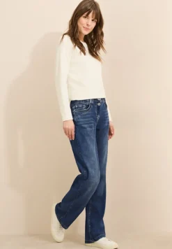 Cecil Jeans*Wide Leg Lyocellmix Jeans mid blue used wash