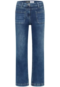 Cecil Jeans*Wide Leg Patch Pocket Jeans mid blue used wash