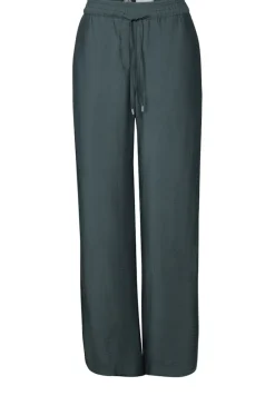Cecil Hosen*Wide Leg Strukturhose slate khaki