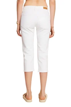 Esprit Shorts*Women Pants denim cropped white