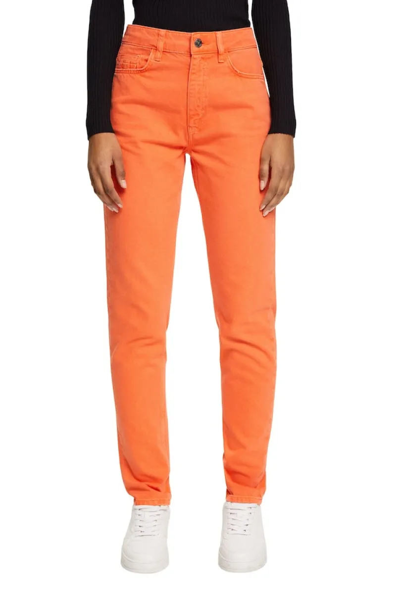 Esprit Hosen*Women Pants woven length service orange red