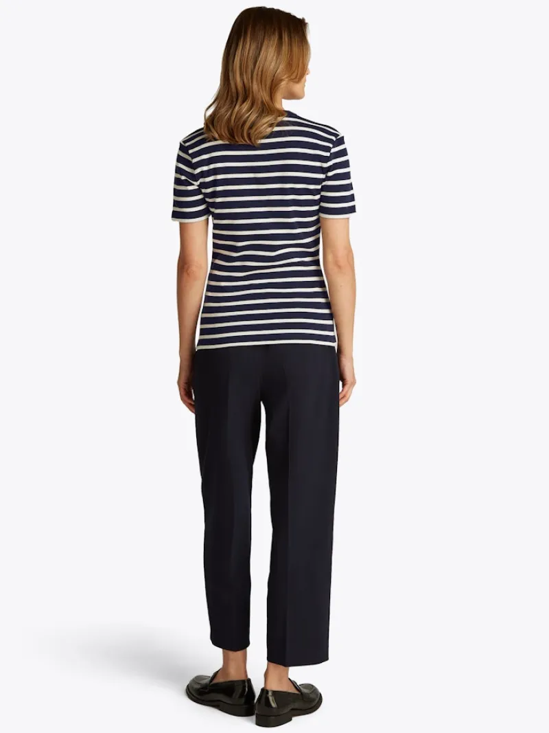 Tommy Hilfiger Shirts*WW0WW40589 ecru- blue spell stp