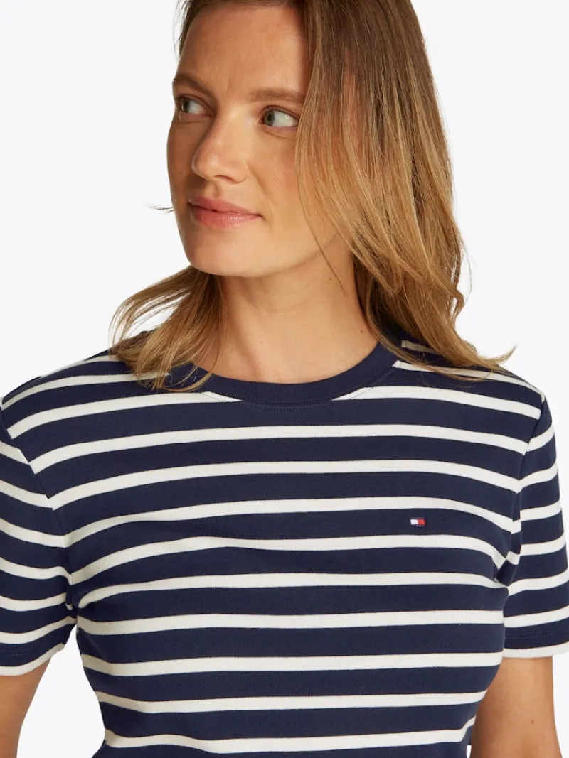 Tommy Hilfiger Shirts*WW0WW40589 ecru- blue spell stp