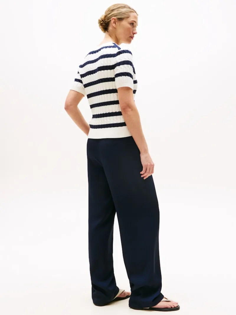 Tommy Hilfiger Pullover & Sweatshirts*WW0WW45656 ivory silk-dark night navy stp