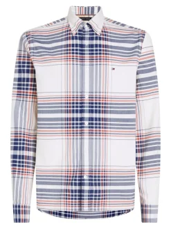 Tommy Hilfiger Hemden|Big Boys*XL OXFORD CHECK RF SHIRT ancient white