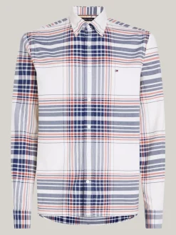 Tommy Hilfiger Hemden|Big Boys*XL OXFORD CHECK RF SHIRT ancient white