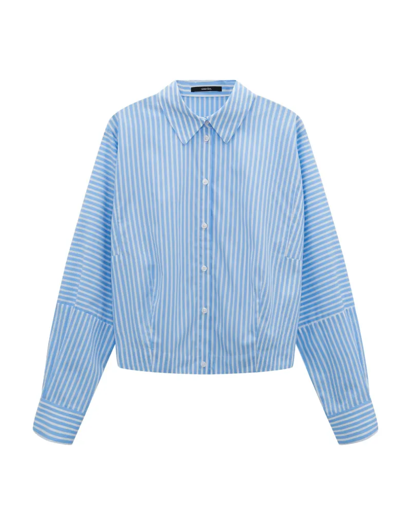 Someday Blusen*Zesto detail Azure Blue