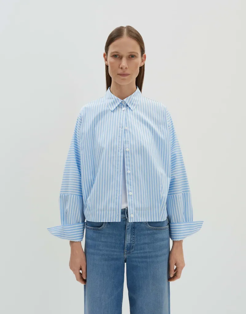 Someday Blusen*Zesto detail Azure Blue