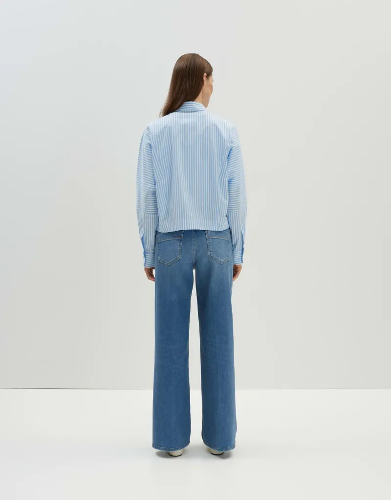 Someday Blusen*Zesto detail Azure Blue