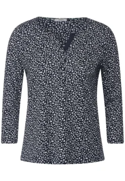 Cecil Shirts*Zweifarbiges Tunikashirt universal blue