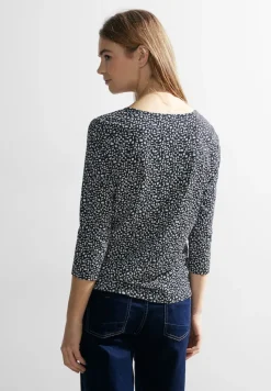 Cecil Shirts*Zweifarbiges Tunikashirt universal blue