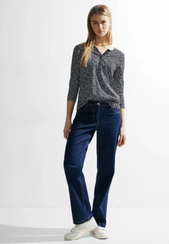 Cecil Shirts*Zweifarbiges Tunikashirt universal blue