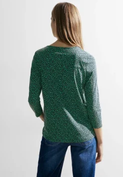 Cecil Shirts*Zweifarbiges Tunikashirt Celery Green