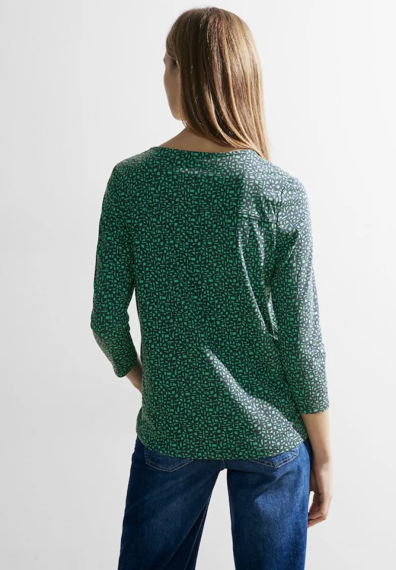 Cecil Shirts*Zweifarbiges Tunikashirt Celery Green