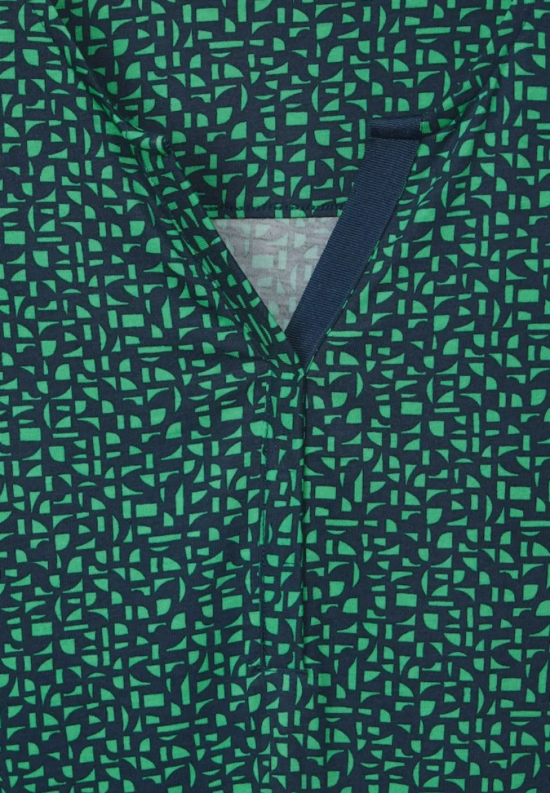Cecil Shirts*Zweifarbiges Tunikashirt Celery Green